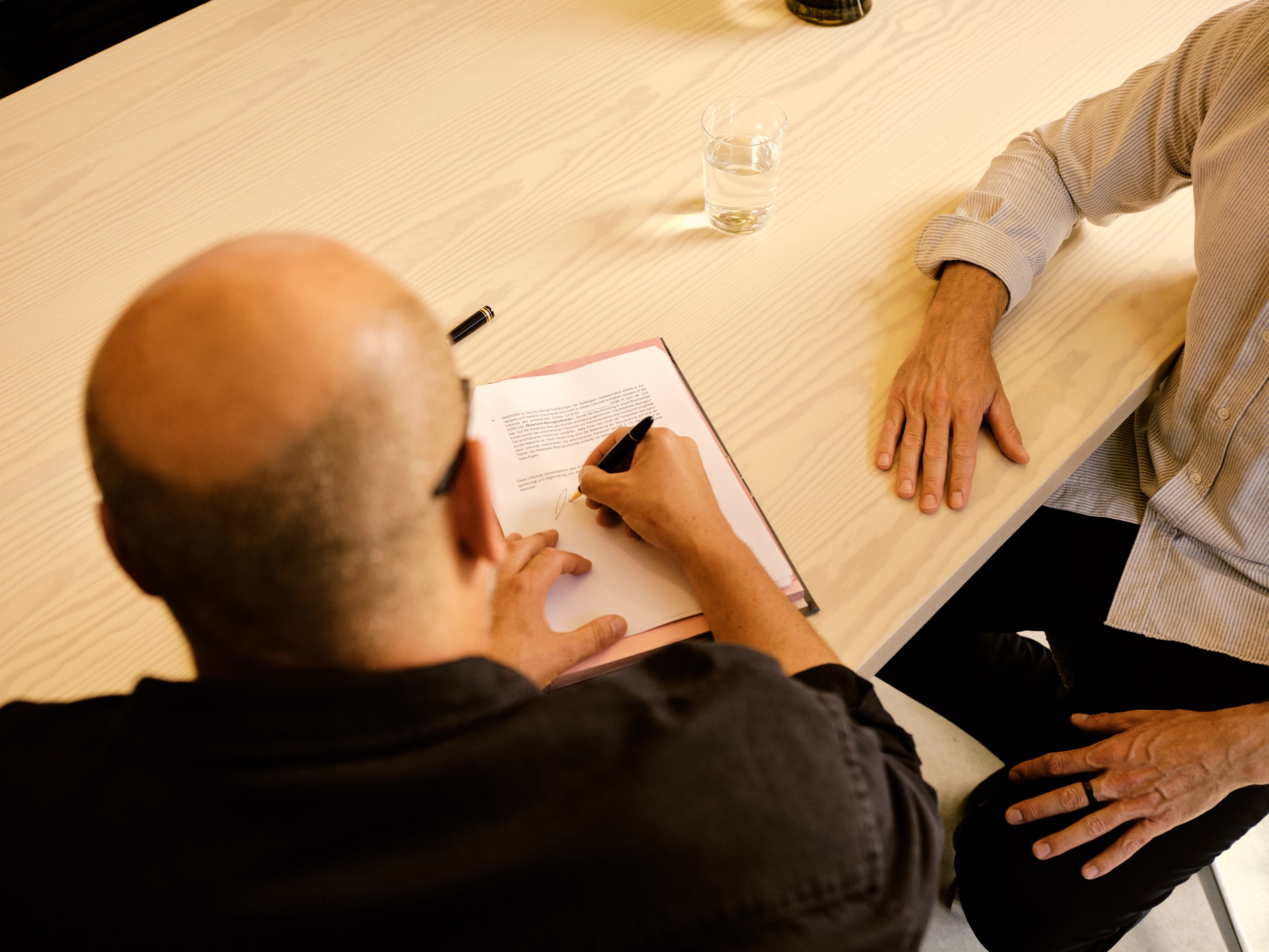 Signing the acquisition agreement